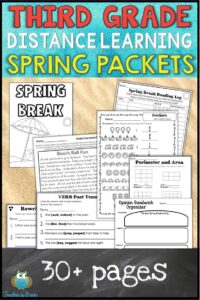 Spring Break Packets for HOME Practice - Teacher's Brain