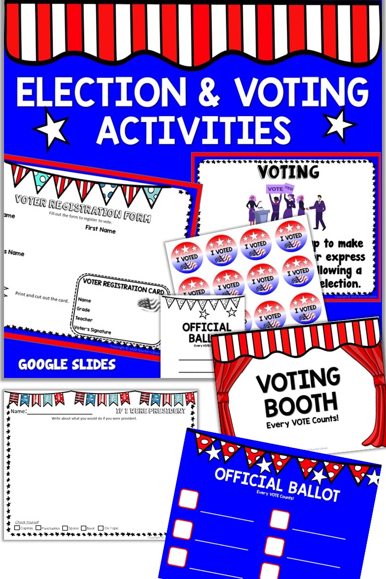 Election and Voting Activities for Kids - Teacher's Brain Blog