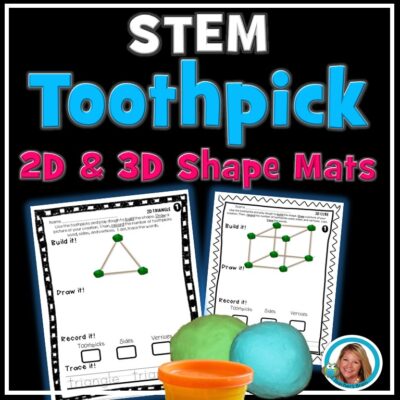 toothpick 2D and 3D shapes