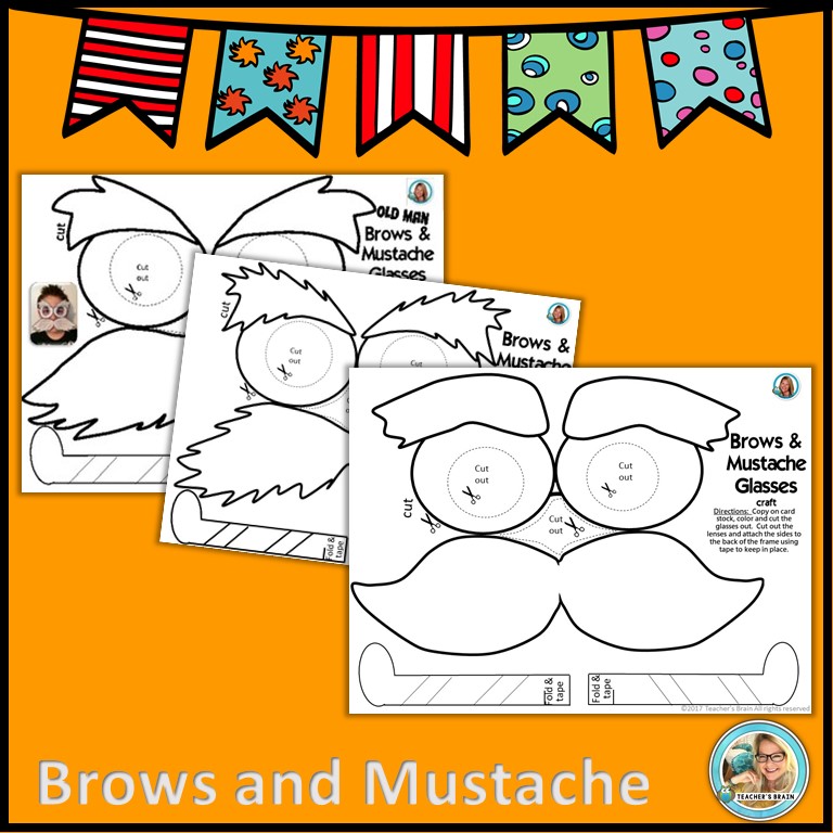 The Lorax Eyebrow Printables Lorax I Speak For The Trees Png,dr Seuss