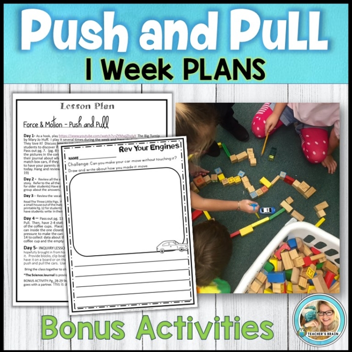 Push and Pull Worksheets | Lesson Plans | Activities - Teacher's Brain