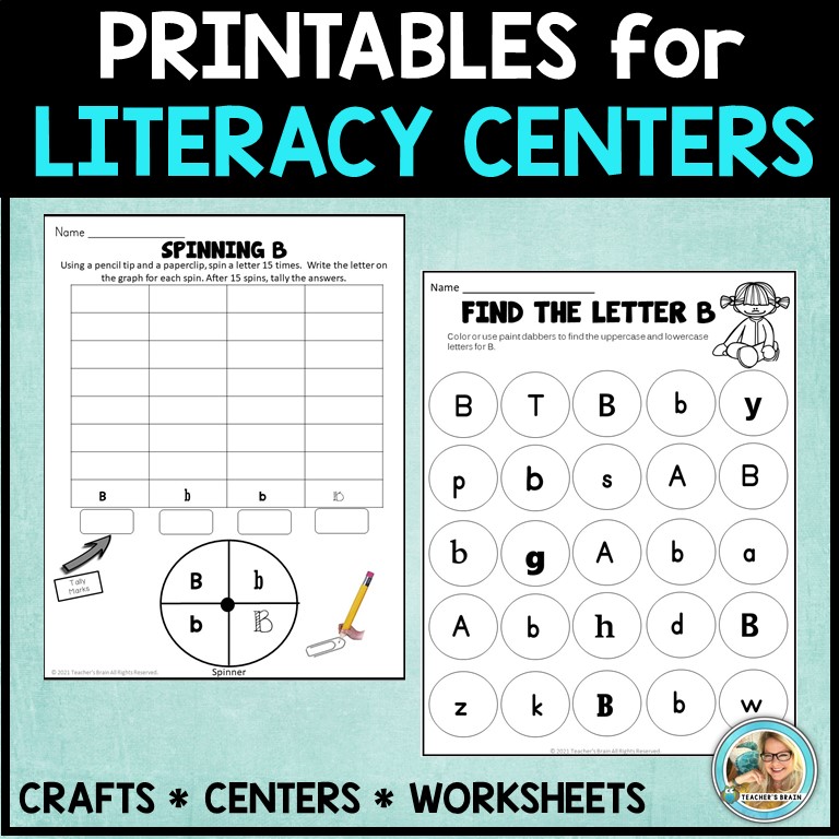 LETTER B Worksheets for Kindergarten | Alphabet Tracing Practice