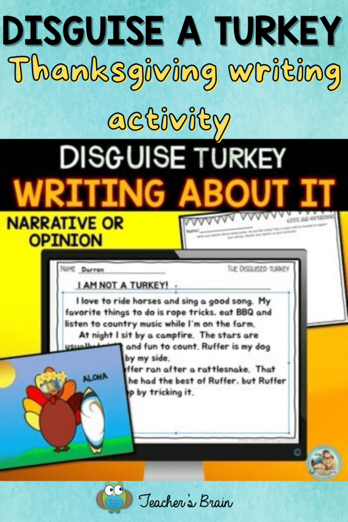 Thanksgiving Activity turkey pin image