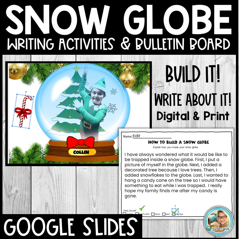 How to Make Your Own Snow Globe Snow Globe Writing Google Slides