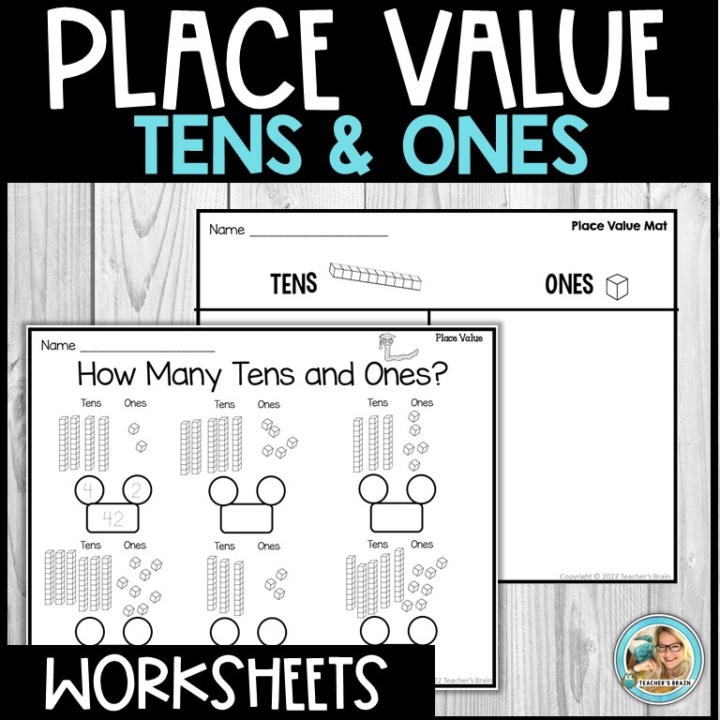 Place Value Worksheets Tens and Ones - Teacher's Brain