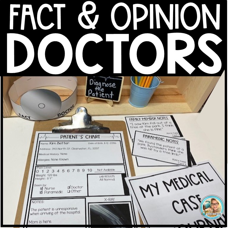 Doctor Fact File Fact and Opinion Worksheets | Doctor Diagnosis Activity | Centers ...