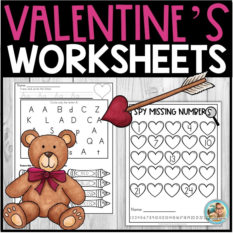 valentine-s-day-worksheets-math-and-literacy-kindergarten-and-first-grade-teacher-s-brain