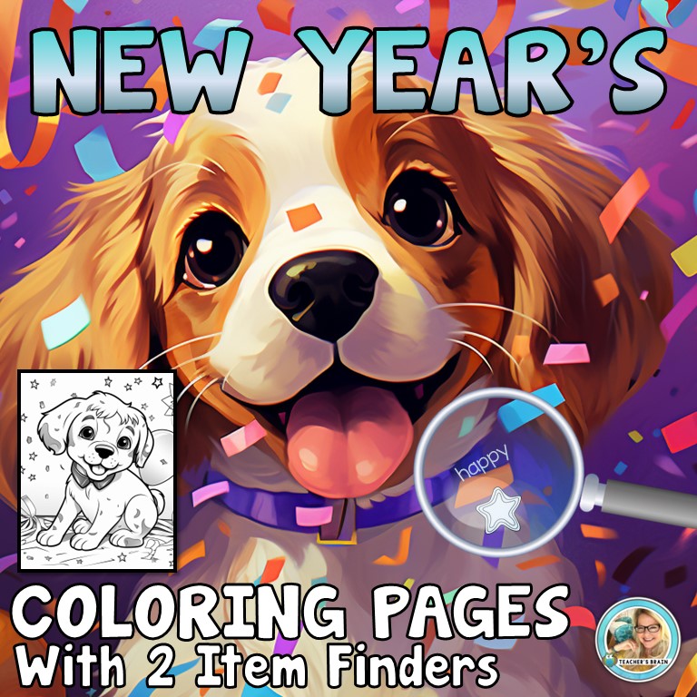NEW YEAR Coloring Pages for Kids | Sheets | Activities - Teacher's Brain