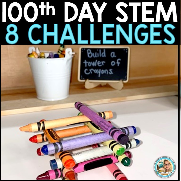 100th Day Of School Activities STEM Stations Teacher s Brain